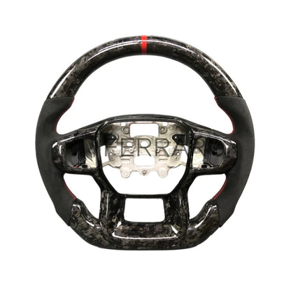 Volante Sportivo per Ford Mustang (2014-2023), Carbonio, Customizzato in Pelle