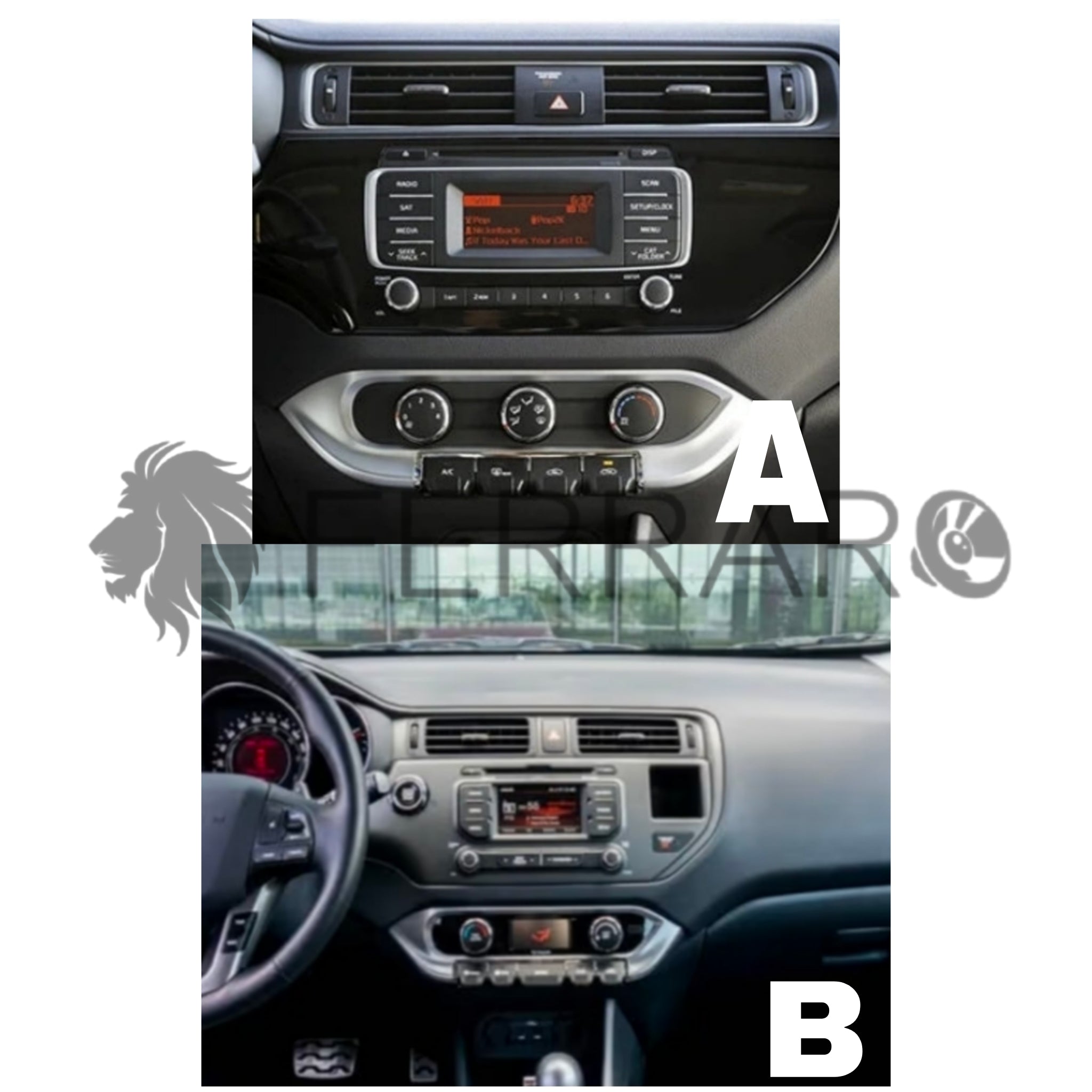 Autoradio per Kia Rio 9" 2K (2011-2015) Android, Bluetooth, CarPlay, Android Auto, 12/256GB Ram