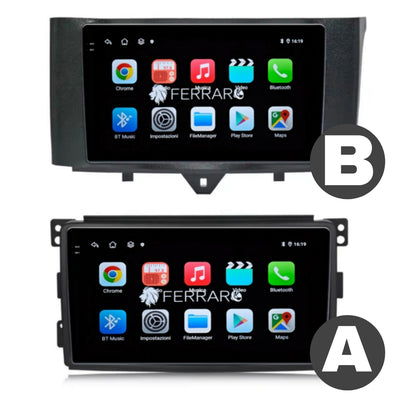 Autoradio per Smart 451 9" 2K (2002-2015) Android, Bluetooth,  CarPlay, Android Auto, 12/256GB Ram