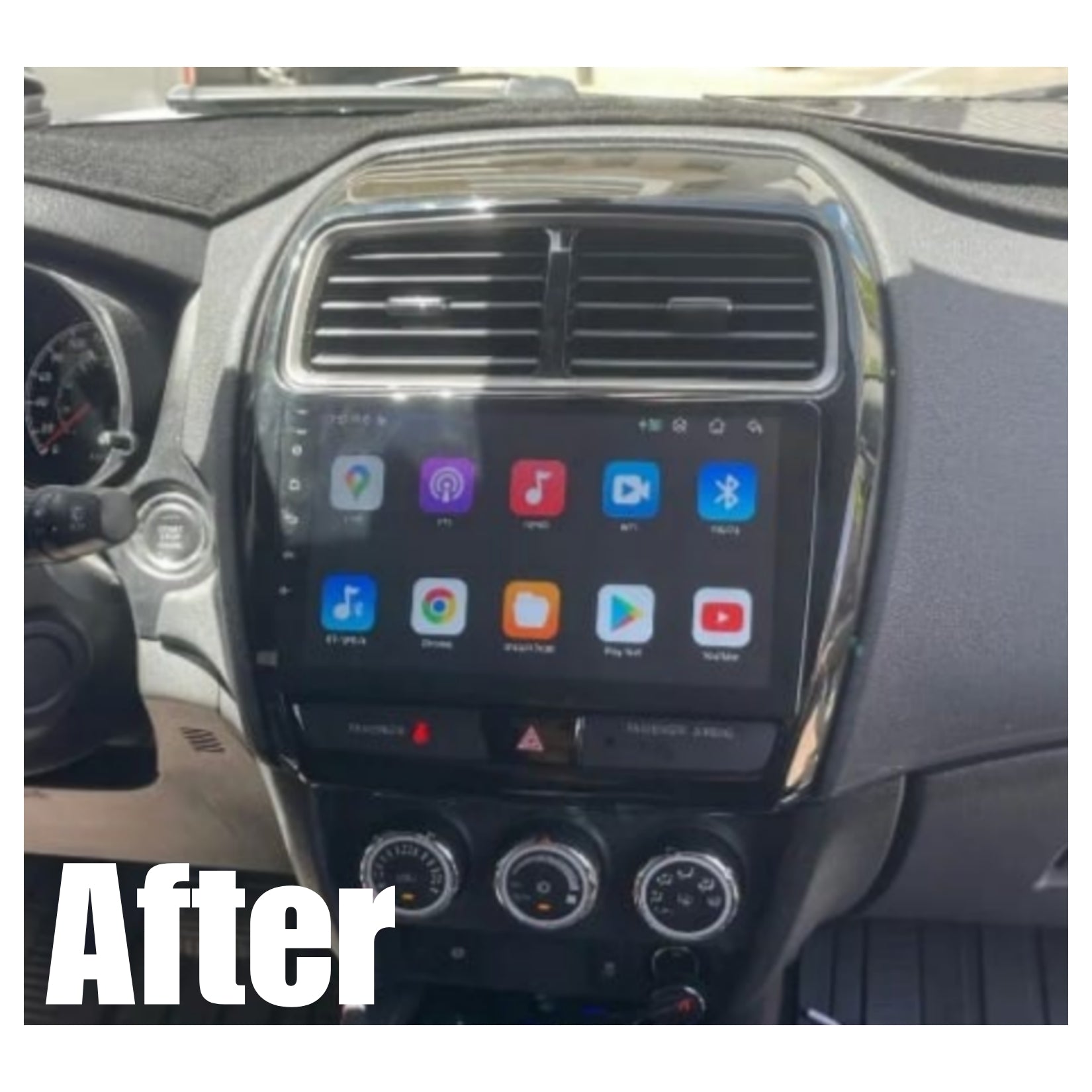 Autoradio per Mitsubishi ASX 9" 2K | 2016-2019 | Android | Bluetooth | CarPlay | Android Auto | 12/256GB Ram