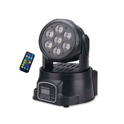 Event Moving Head - Rotating, 7 disco lights, RGB LEDs, Disco Light Effect, Events