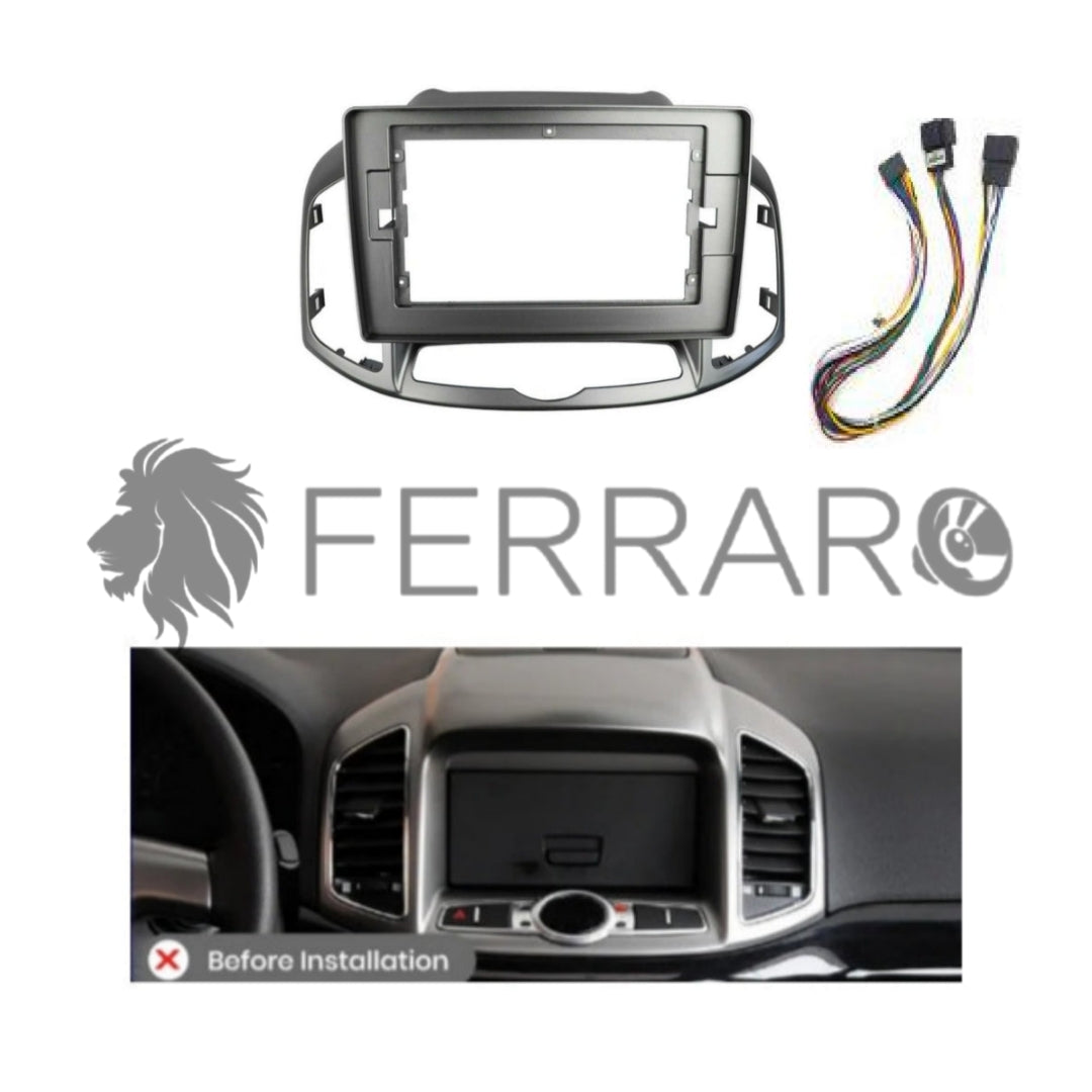 Kit Montaggio Autoradio 10.1"Pollici Chrevolet Captiva (2011-2016) Mascherina, Cablaggio Autoradio Android