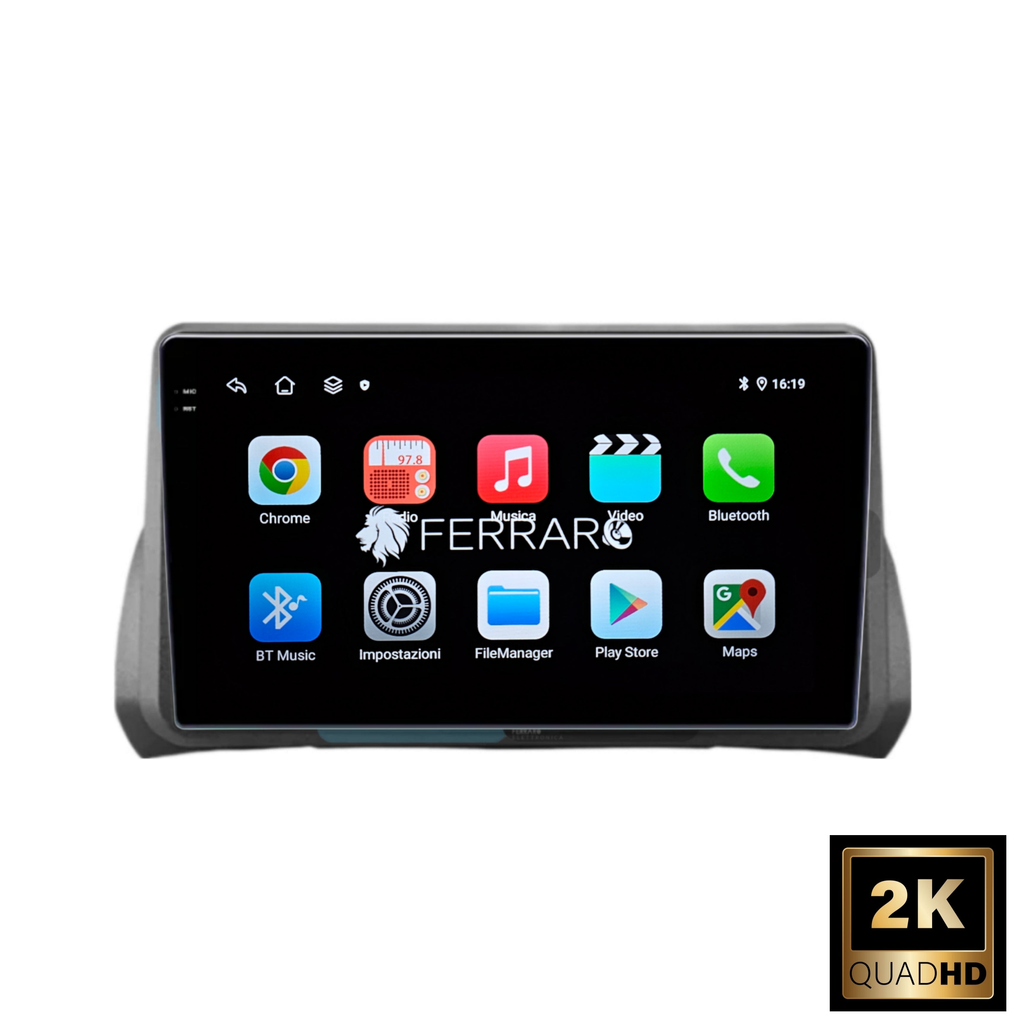 Autoradio per Fiat Tipo 9" 2K | Dal 2016 in Poi | Android | Bluetooth | CarPlay | Android Auto | 12/256GB Ram