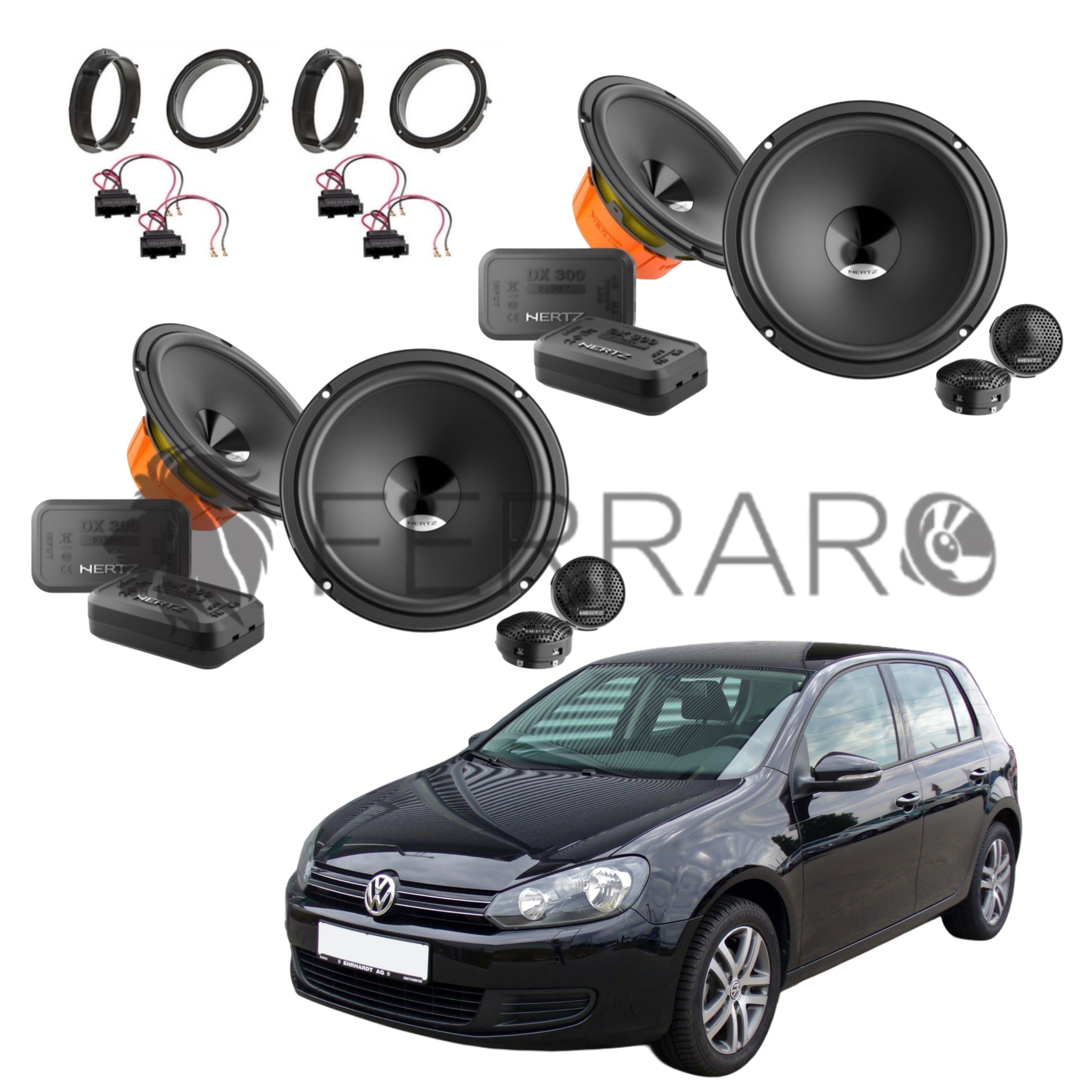 Hertz Kit 8 Casse | DSK 165.3 | Ant/Post | VW Golf 6ª Serie dal 2008>