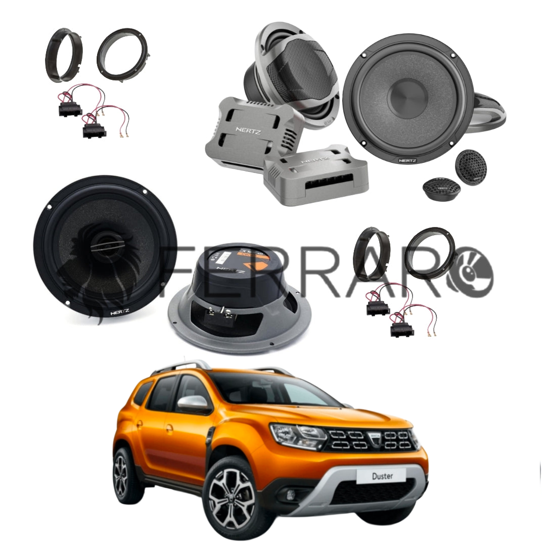 Hertz Kit 6 Casse, CX 165, CK 165, Ant/Post, Dacia Duster II dal 2017>
