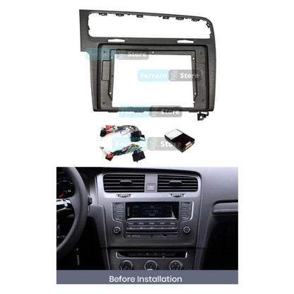 Kit Montaggio Autoradio 10.1"Pollici Volkswagen Golf MK7 (2013-2017) Mascherina, Cablaggio Autoradio Android