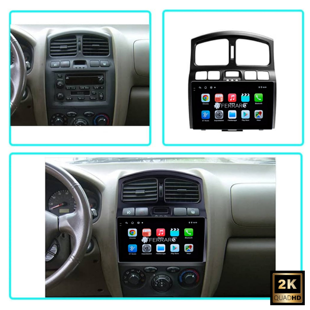 Autoradio per Hyundai Santa Fe (2006-2012) 9" 2K, Android, Bluetooth, CarPlay, Android Auto, 12/256GB Ram