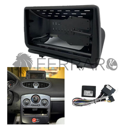 Kit Montaggio Autoradio 9"Pollici Renault Clio 3 (2005-2014) Mascherina, Cablaggio Autoradio Android