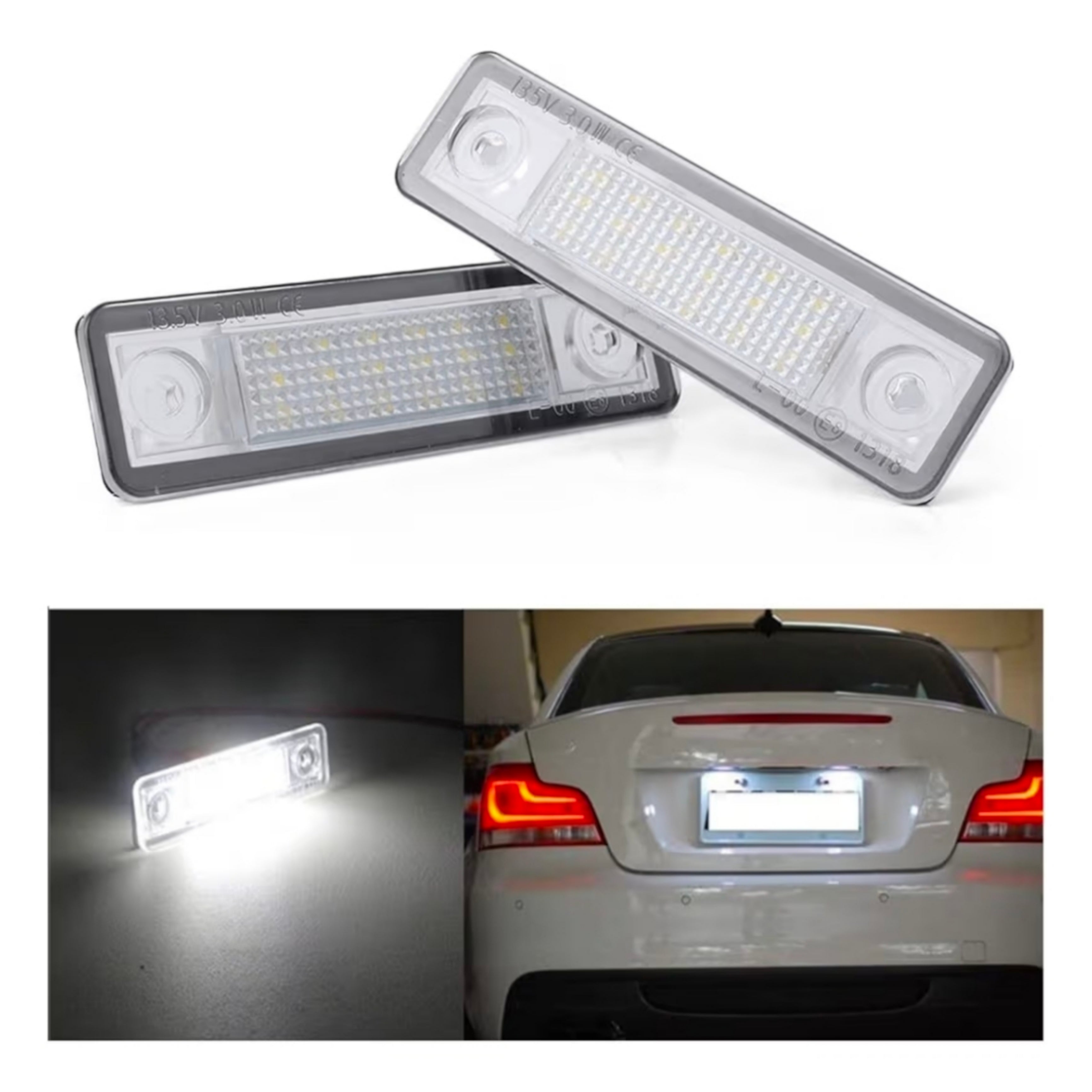 Set Luci Targa a Led per Opel Corsa B, Zafira A, Vectra, Signum (Compatibilità in Descrizione), Plug and Play