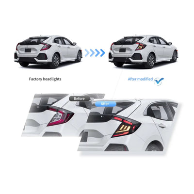 Fanali Posteriore Completo per Honda Civic 10ª (2018-2021) a LED