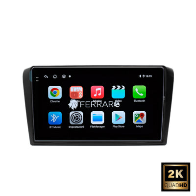 Autoradio per Mazda 3 9" 2K | 2003-2013 | Android | Bluetooth | CarPlay | Android Auto | 12/256GB Ram