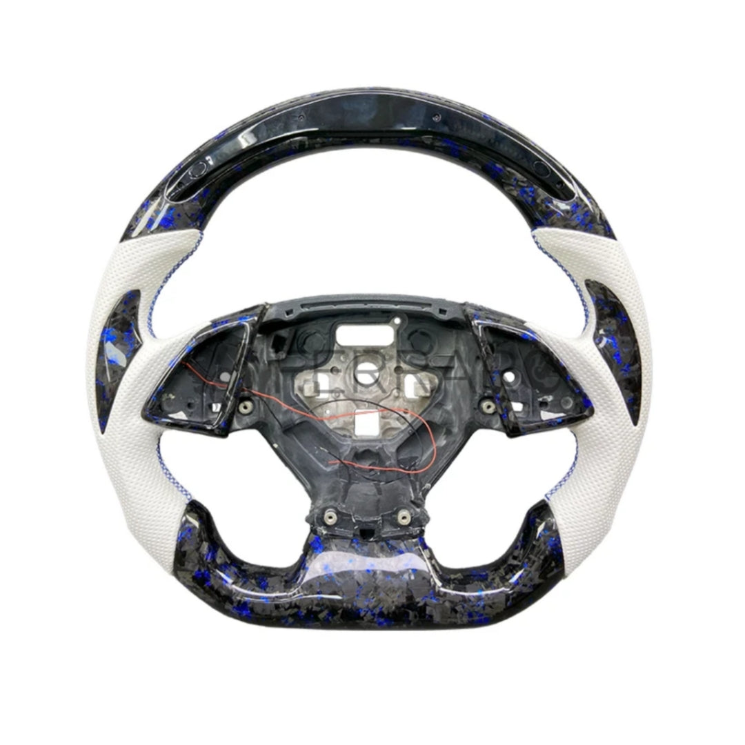 Volante Sportivo per Chevrolet Camaro (2016-2023), Carbonio, Customizzato in Pelle