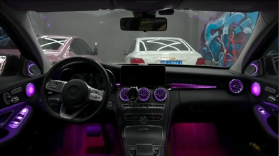 Ambient Light per Mercedes GLC X253, Classe C W205, 64 Colori RGB