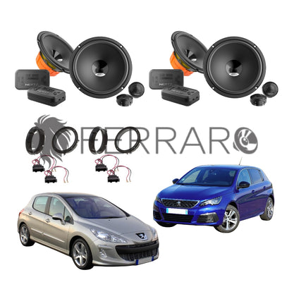 Hertz Kit 8 Casse | DSK 165.3 | Ant/Post | Peugeot 308 1ª/2ª (2007-2021)