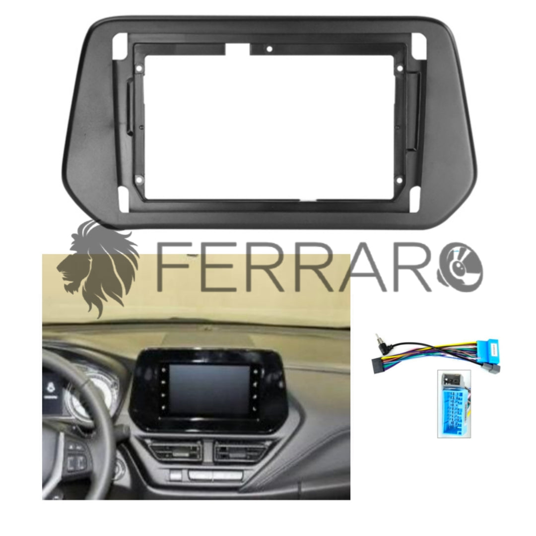 Kit Montaggio Autoradio 9"Pollici Suzuki Across (2020-2023), Mascherina, Cablaggio per Autoradio Android