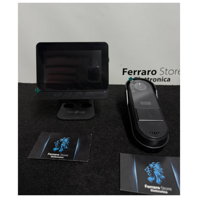 Videocitofono Smart Wifi, Audio, Monitor 4.3", Batteria Ricaricabile