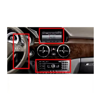 Autoradio per Mercedes GLK, X204 | NTG 4.5, 9" 2K | 2008-2015 | Android | Bluetooth | CarPlay | Android Auto | 12/256GB Ram