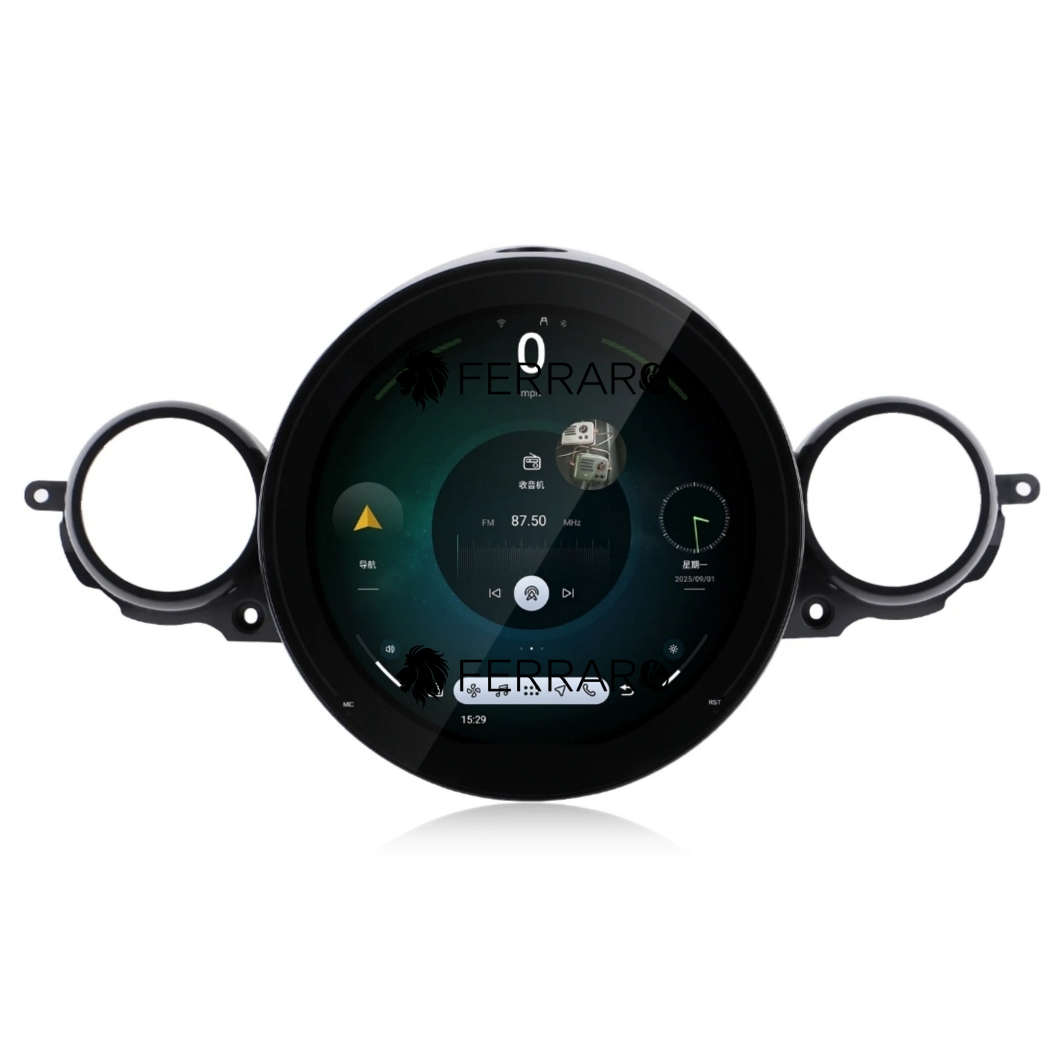 Autoradio per Mini Cooper R51, R56, R57, R58, R60, R61 11.7" | 2007-2011 | Android | Bluetooth | CarPlay | Android Auto | 4/8GB Ram