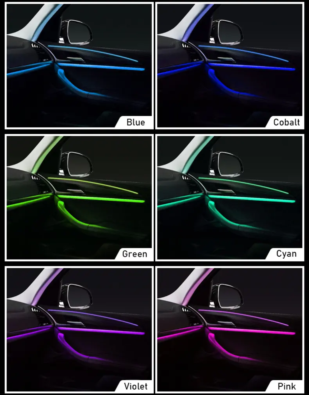 Ambient Light per BMW X3, X4, G01, G02 (2018-2023), 64 Colori RGB
