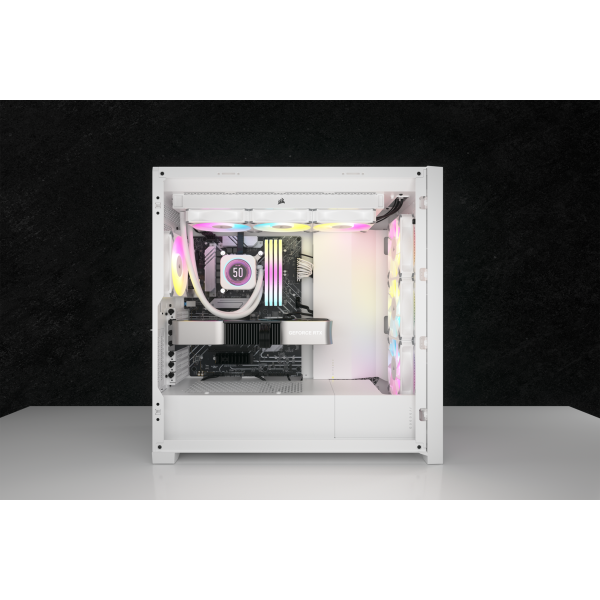 Corsair | CW-9060077-WW, Kit di raffreddamento a liquido 12 cm, Bianco