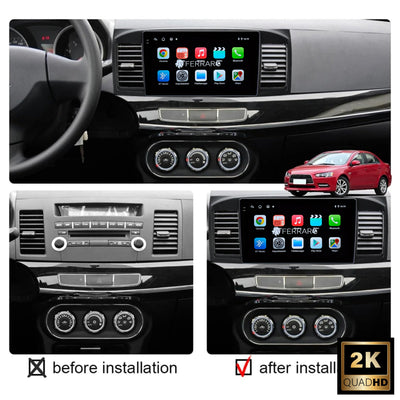 Autoradio per Mitsubishi Lancer 10.1" 2K | 2008-2012 | Android | Bluetooth | CarPlay | Android Auto | 4/64GB Ram