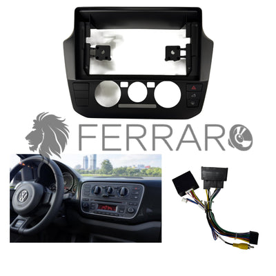 Kit Montaggio Autoradio 9"Pollici Volkswagen UP (2011-2016) Mascherina, Cablaggio Autoradio Android