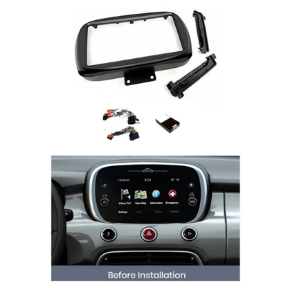 Kit Montaggio Autoradio 9"Pollici Fiat 500x (2014-2020) Mascherina, Cablaggio Autoradio Android