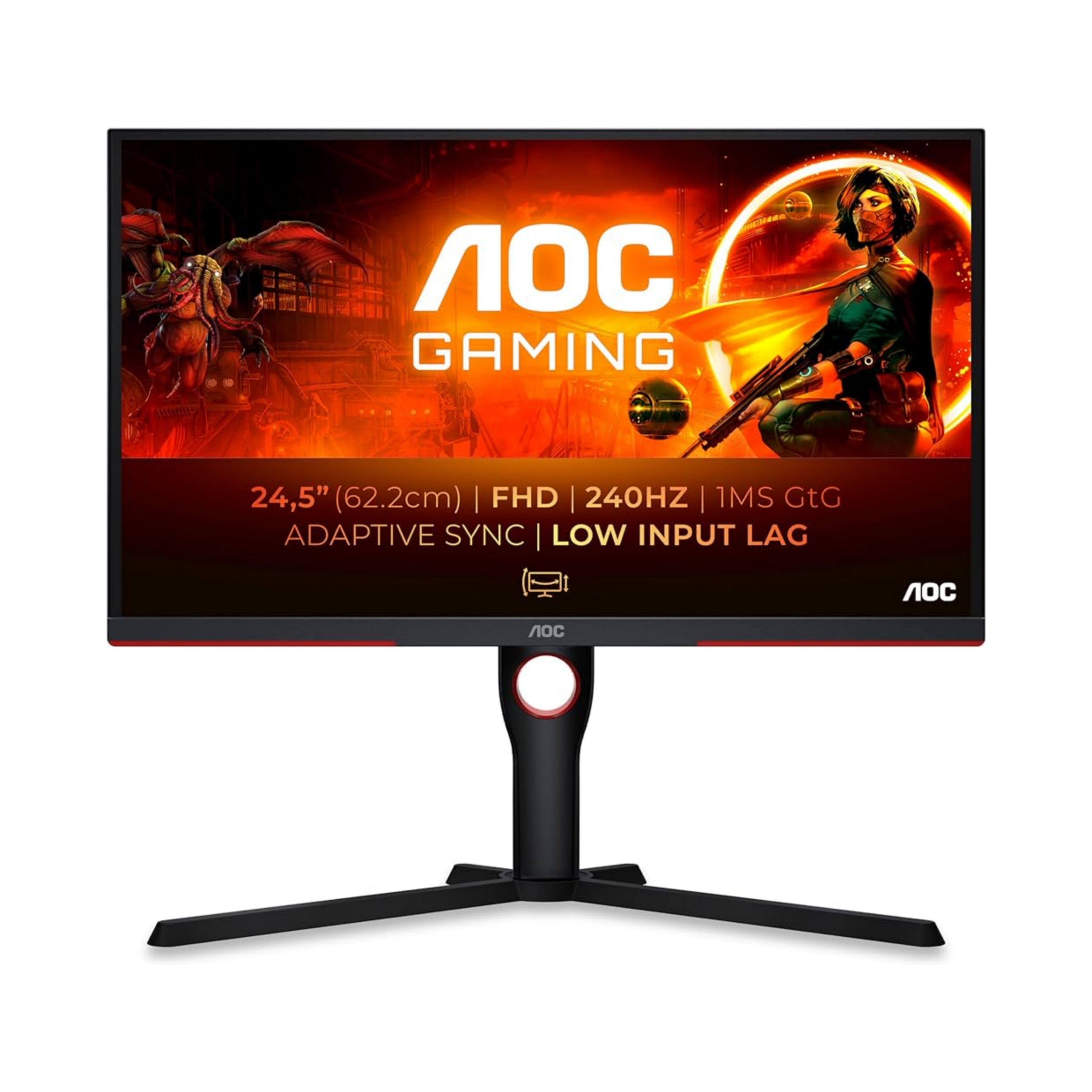 AOC Monitor Gaming 24.5" | 25G3ZM/BK | VA, 240Hz/1ms