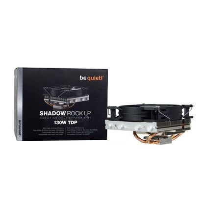 Be Quiet! Shadow Rock LP Processore Refrigeratore 12 cm Nero, Rame, Argento