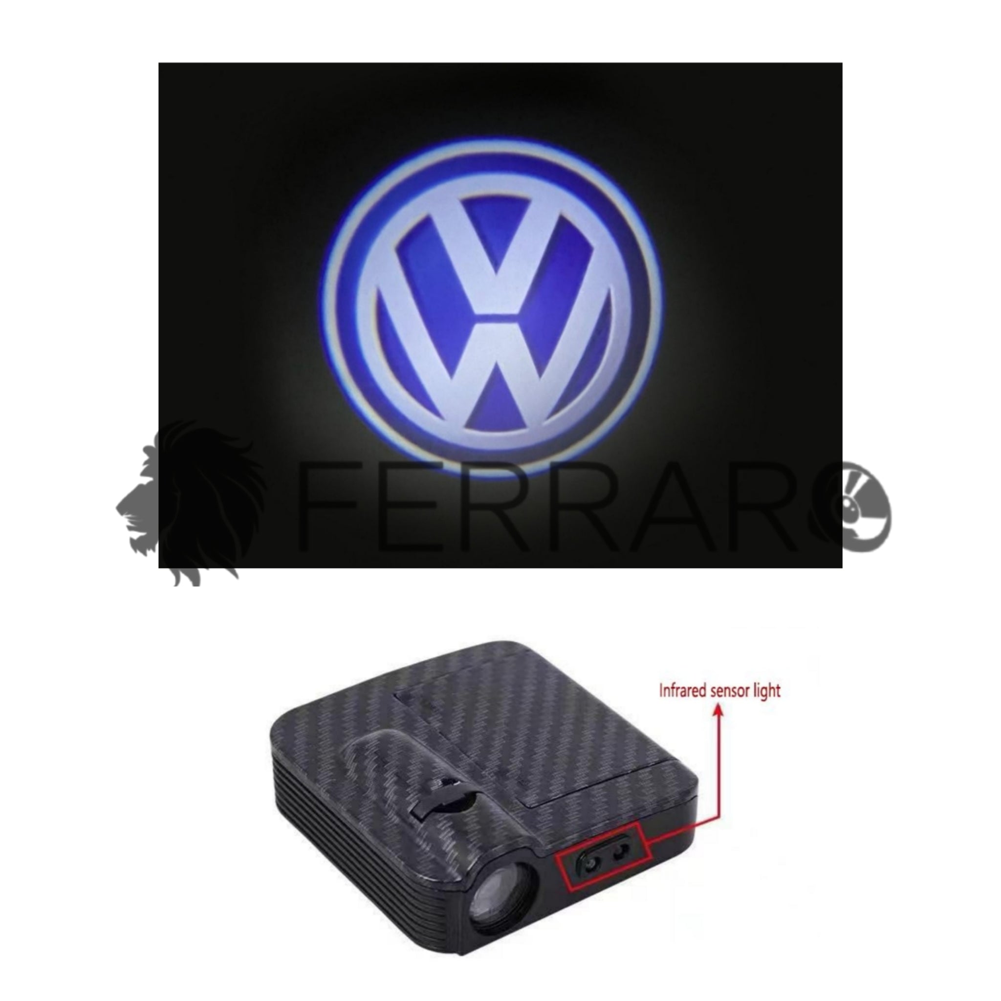 Luce Cortesia Volkswagen | Universale | Adesivo | Batteria (NO INCL.)