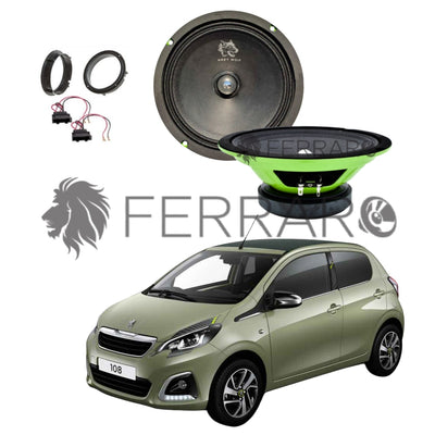 FerraroStore Kit 2 Altoparlanti | PV165.3 | Anteriori | Peugeot 108 dal 2014>