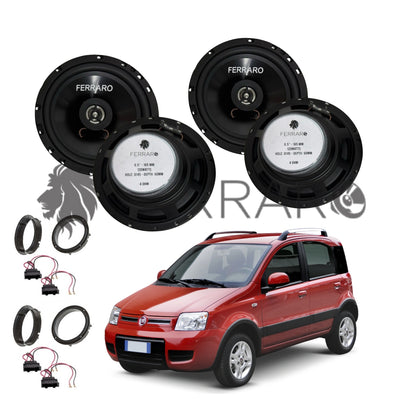 FerraroStore Kit 4 Altoparlanti | ASC-652PC | Ant/Post | Fiat Panda 2ª Serie 169