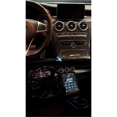 Autoradio per Mercedes Classe C W205, GLC X253, 12.1" | 2015-2022 | Android | Bluetooth | CarPlay | Android Auto | 8/128GB Ram