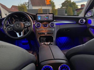 Ambient Light per Merdedes GLC X253, Classe C W205, 64 Colori RGB