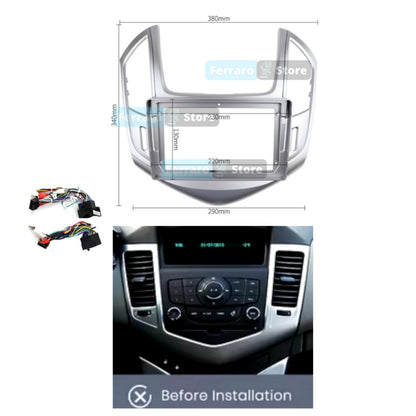 Kit Montaggio Autoradio 9"Pollici Chrevolet Cruze (2012-2015) Mascherina, Cablaggio Autoradio Android