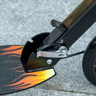 HOMCOM Monopattino per Bambini 7-14 Anni con Manubrio Regolabile su 3 Altezze, 86x35x93/98/103 cm, Nero