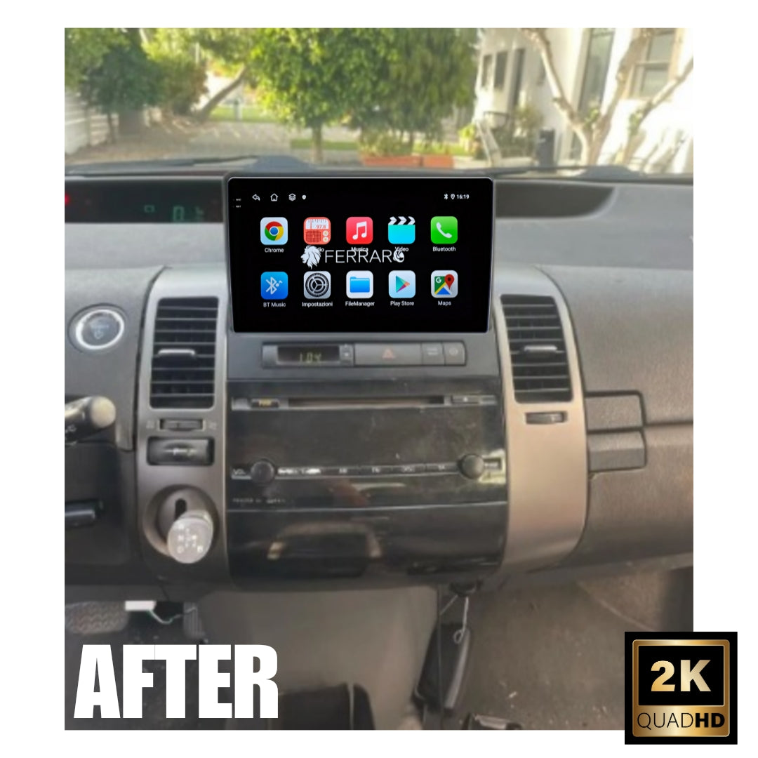 Autoradio per Toyota Prius XW20 (2003-2009) 9" 2K, Android, Bluetooth, CarPlay, Android Auto, 12/256GB Ram