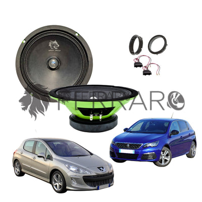 FerraroStore Kit 2 Altoparlanti | PV165.3 | Ant o Post | Peugeot 308 1ª/2ª (2007-2021)