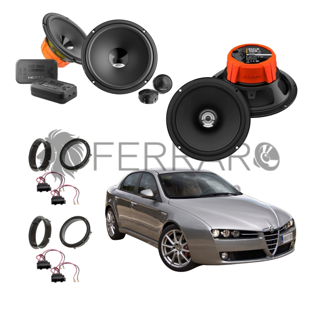 Hertz Kit 6 Casse | DSK 165.3 | DCX 165.3 |  Ant/Post | Alfaromeo 159
