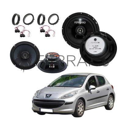 FerraroStore Kit 4 Casse | X 165 | ASC-652PC | Ant/Post | Peugeot 207 dal 2006>