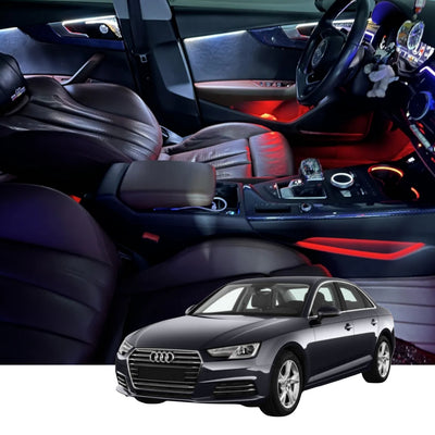 Ambient Light per Audi A4, A5 B9 (2017-2024), 256 Colori, APP