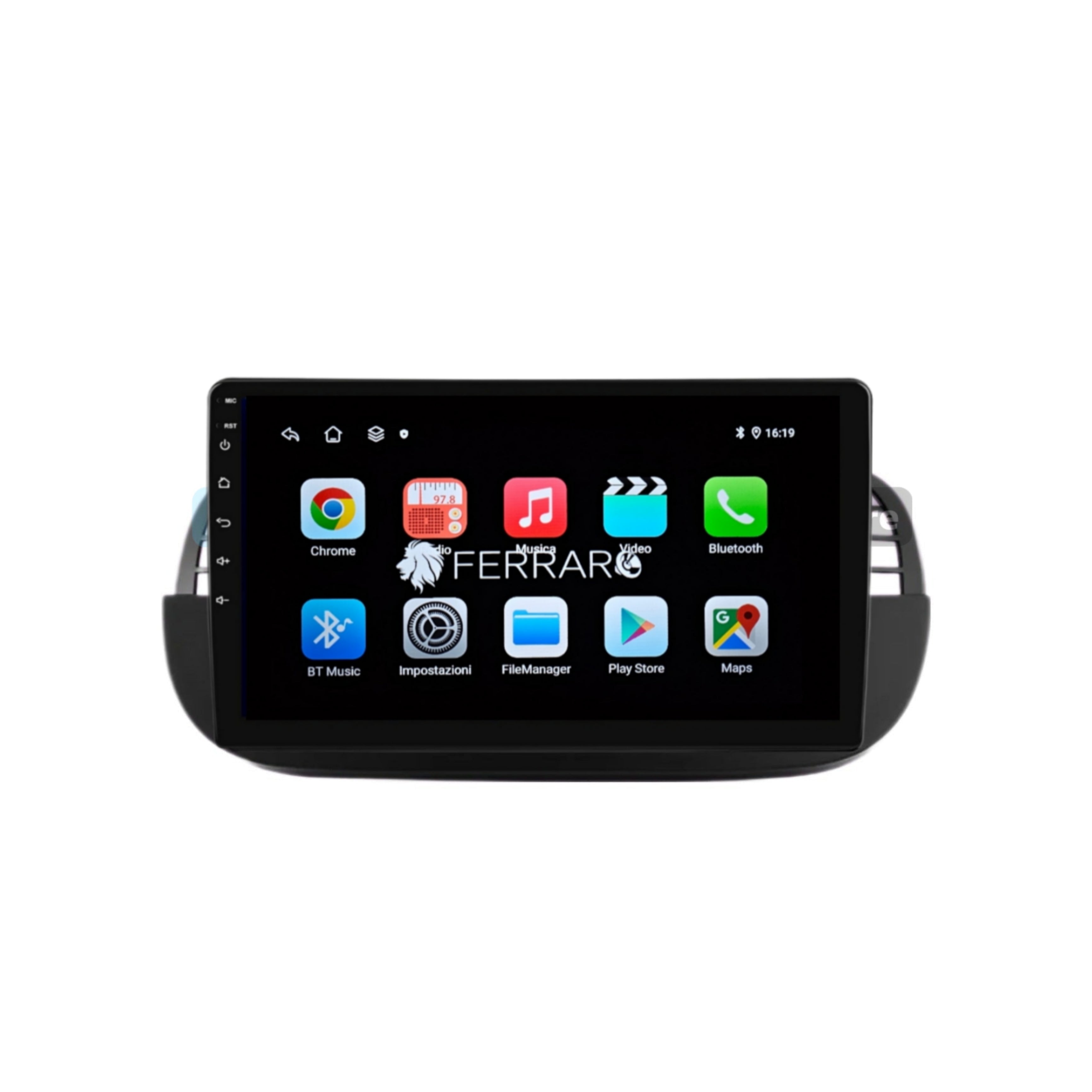 Autoradio per FIAT 500s 9" | 2007-2014 | Android | Bluetooth | CarPlay | Android Auto | 2GB/4GB/6GB/8GB Ram