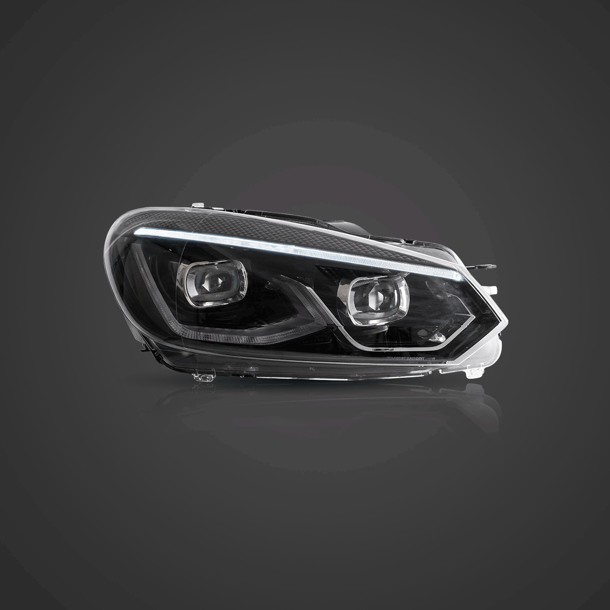 Fanali Anteriore Completo per Volkswagen Golf VI, MK6 (2008-2012) a LED