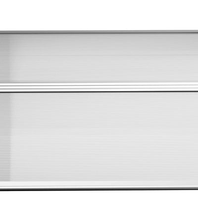 Outsunny Pensilina da Esterno per Finestre e Porte in Policarbonato e Alluminio, 200x96x27cm, Trasparente