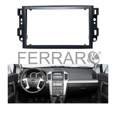 Mascherina Autoradio, 2 Iso Cornice per Chevrolet Captiva, Aveo (2006+)