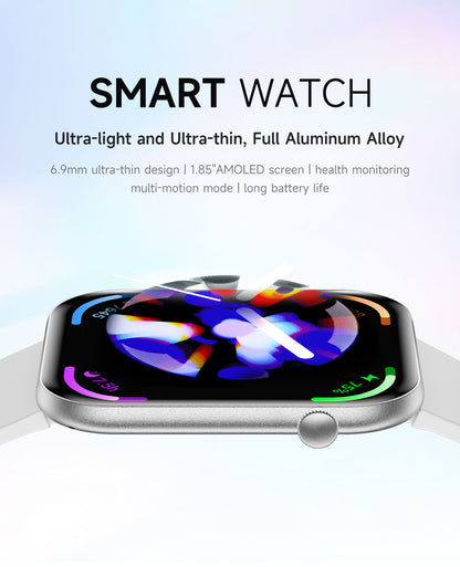 SmartWatch 1.85" Pollici, BT, Messaggi, Chiamate, Sport