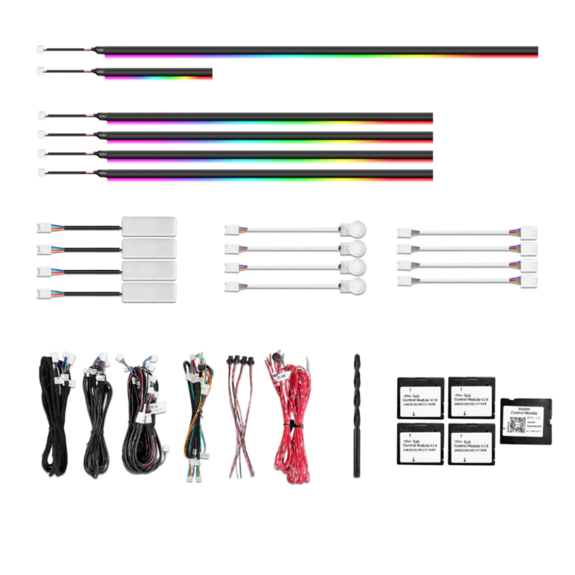 Ambient Light per BMW Serie 2, F22, F23, M240i (2013-2019), 64 Colori RGB