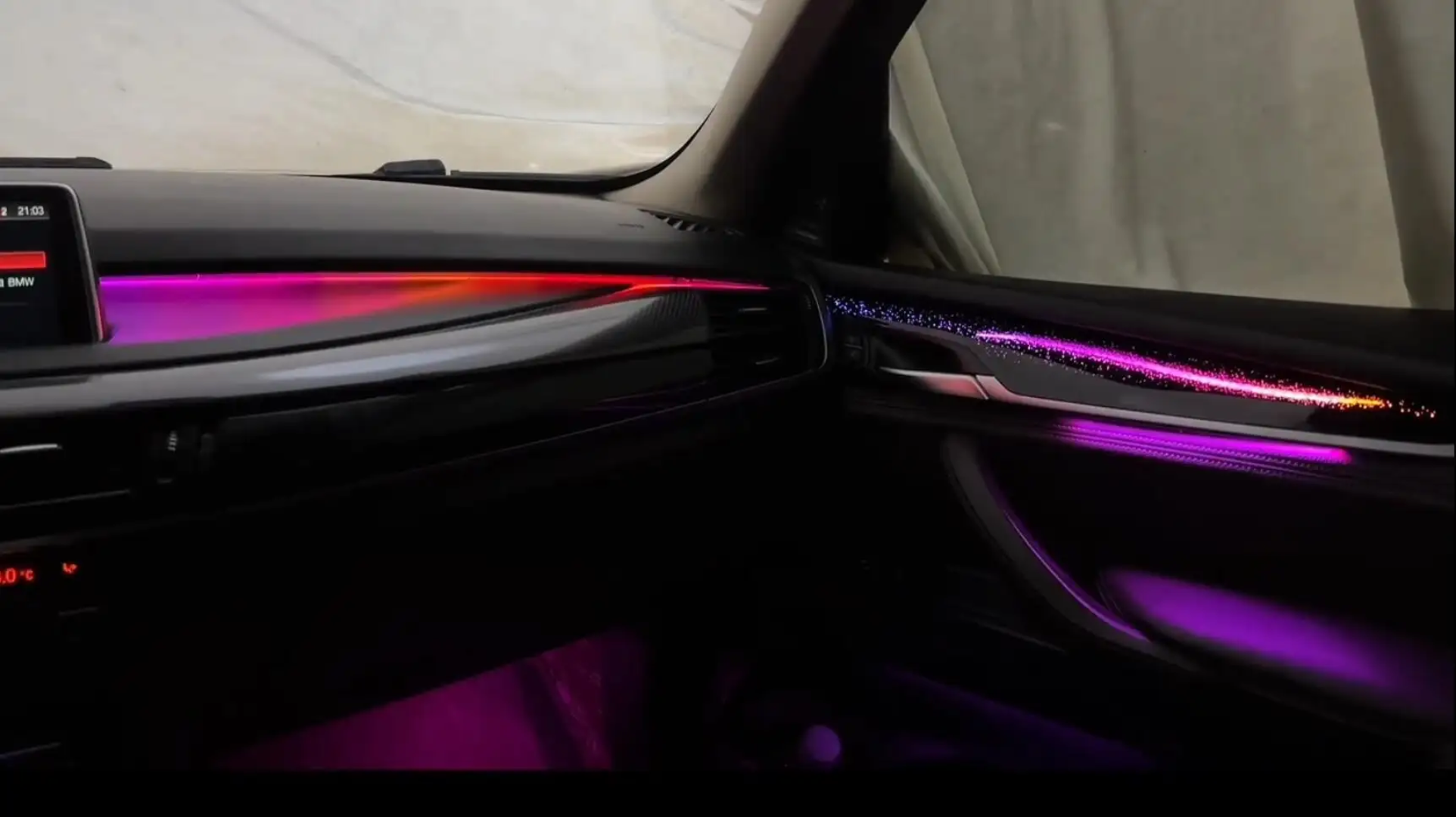 Ambient Light per BMW X5, X6 F15, F16, 256 Colori, APP