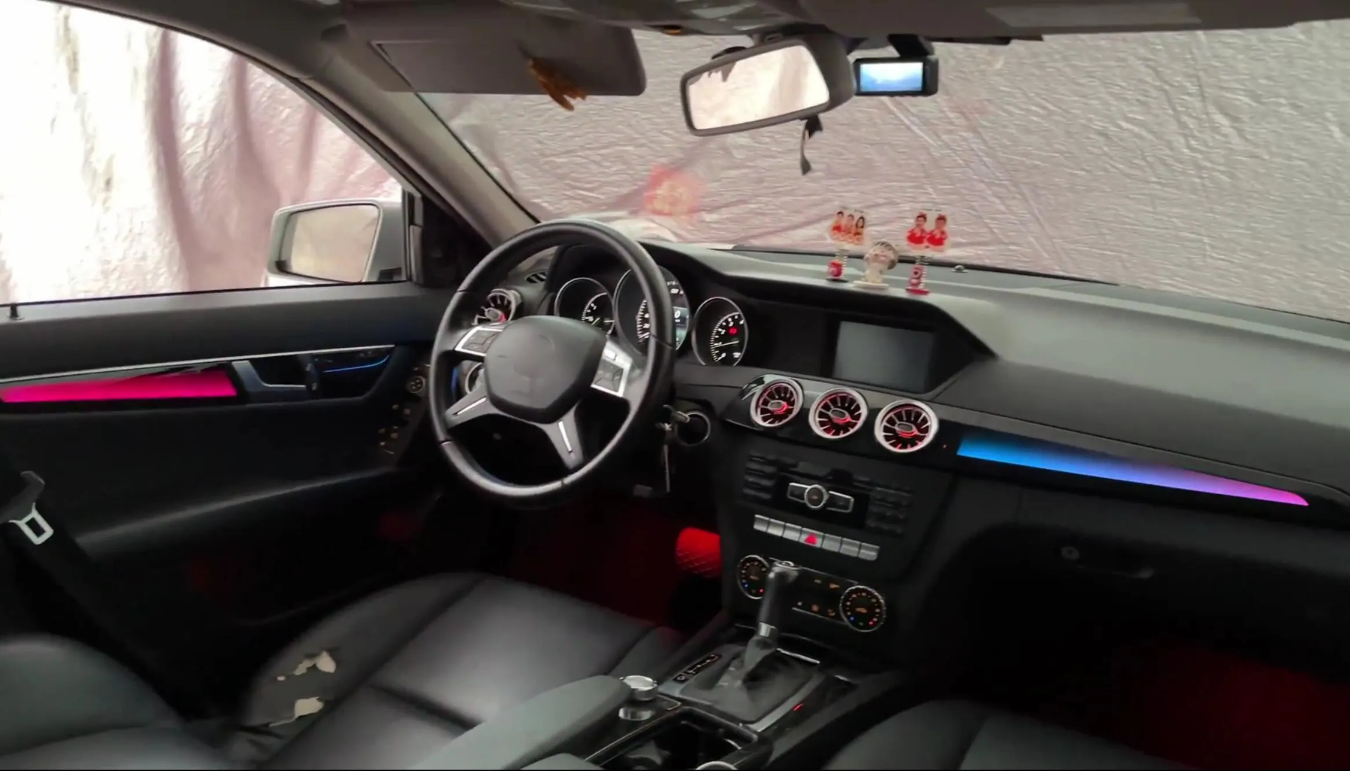 Ambient Light per Mercedes Classe C W204 (2007-2014), 64 Colori RGB