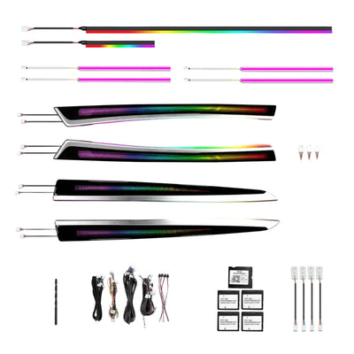 Ambient Light per BMW Serie 5 F10, F11 (2011-2017), 256 Colori, APP